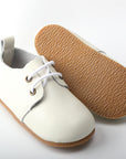 hard-Sole Baby Oxfords - Soft Ivory