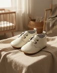 Soft-Sole Baby Oxfords - Soft Ivory