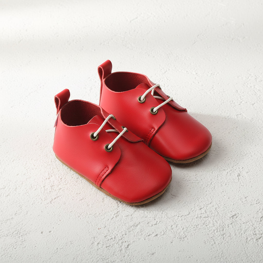 Soft-Sole Baby Oxford- Cherry Red – zuvo kids