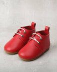 hard-Sole Baby Oxford- Cherry Red