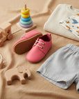 hard-Sole Baby Oxford- Terracotta