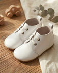 hard-Sole Baby Oxfords - Soft Ivory