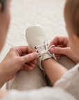 Soft-Sole Baby Oxfords - Soft Ivory