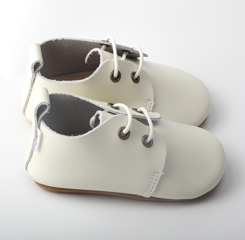 Soft-Sole Baby Oxfords - Soft Ivory