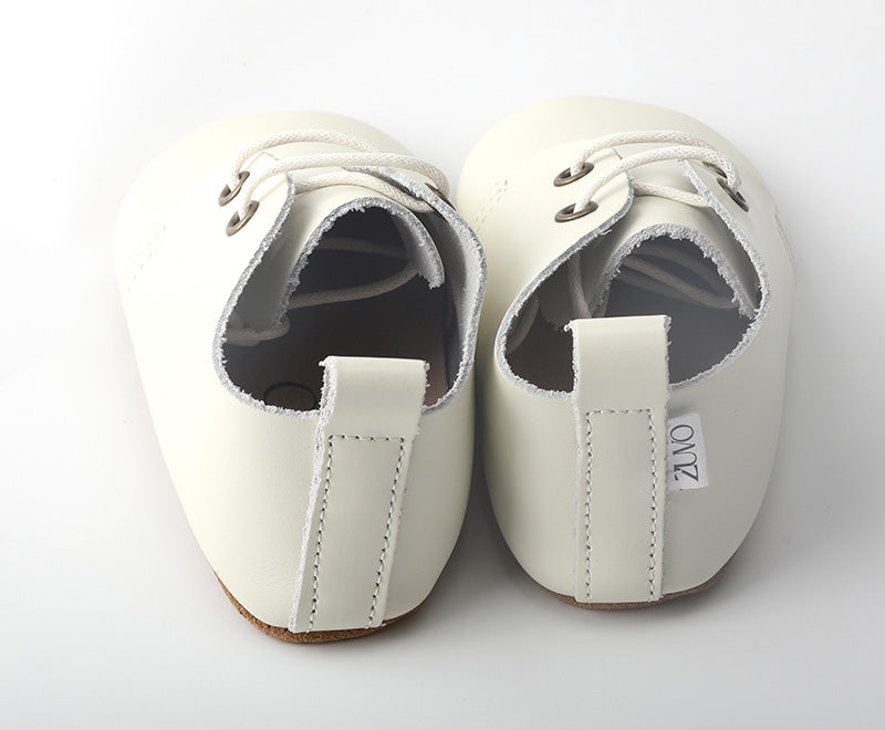 Soft-Sole Baby Oxfords - Soft Ivory