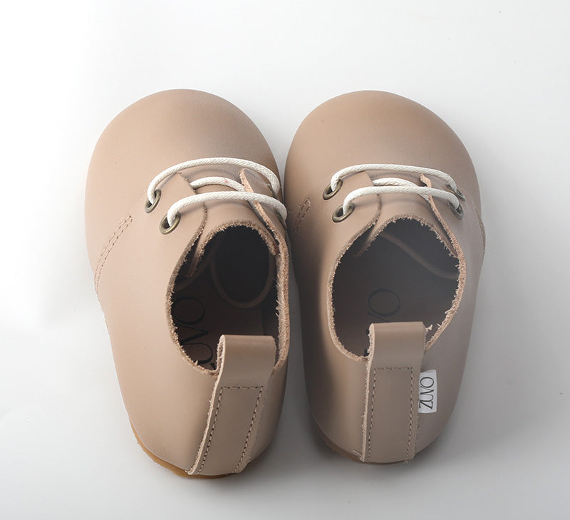 Soft-Sole Baby Oxford - Sandstone Beige – zuvo kids