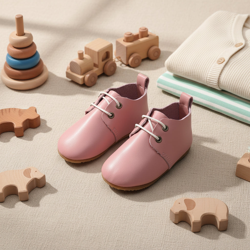 Hard-Sole Baby Oxford - Blush Pink – zuvo kids
