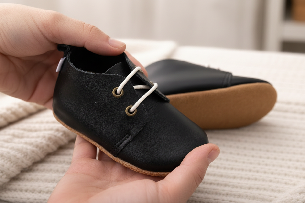 Zuvo black oxford craftsmanship detail